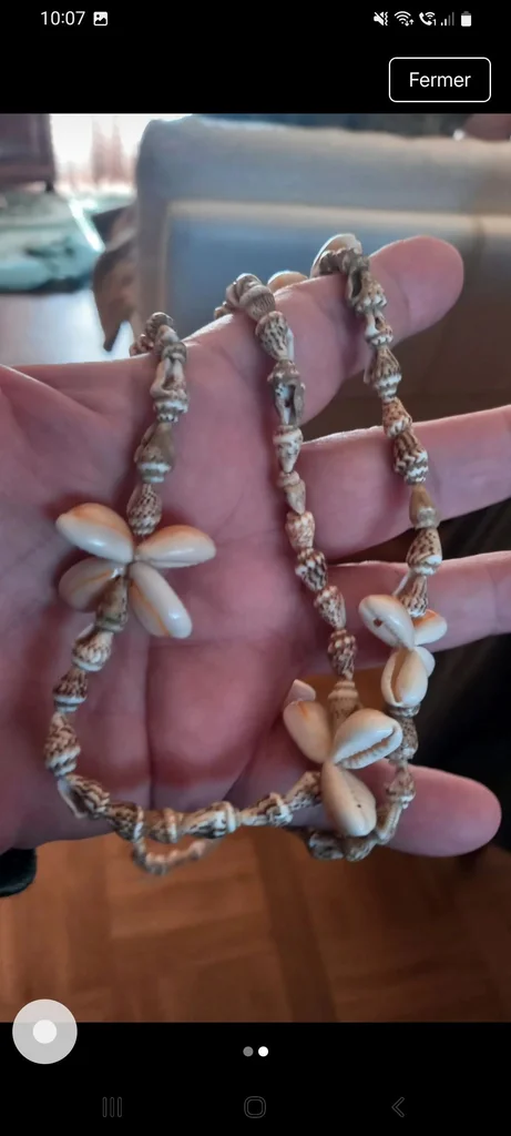 Collier long coquillage  – photo 2
